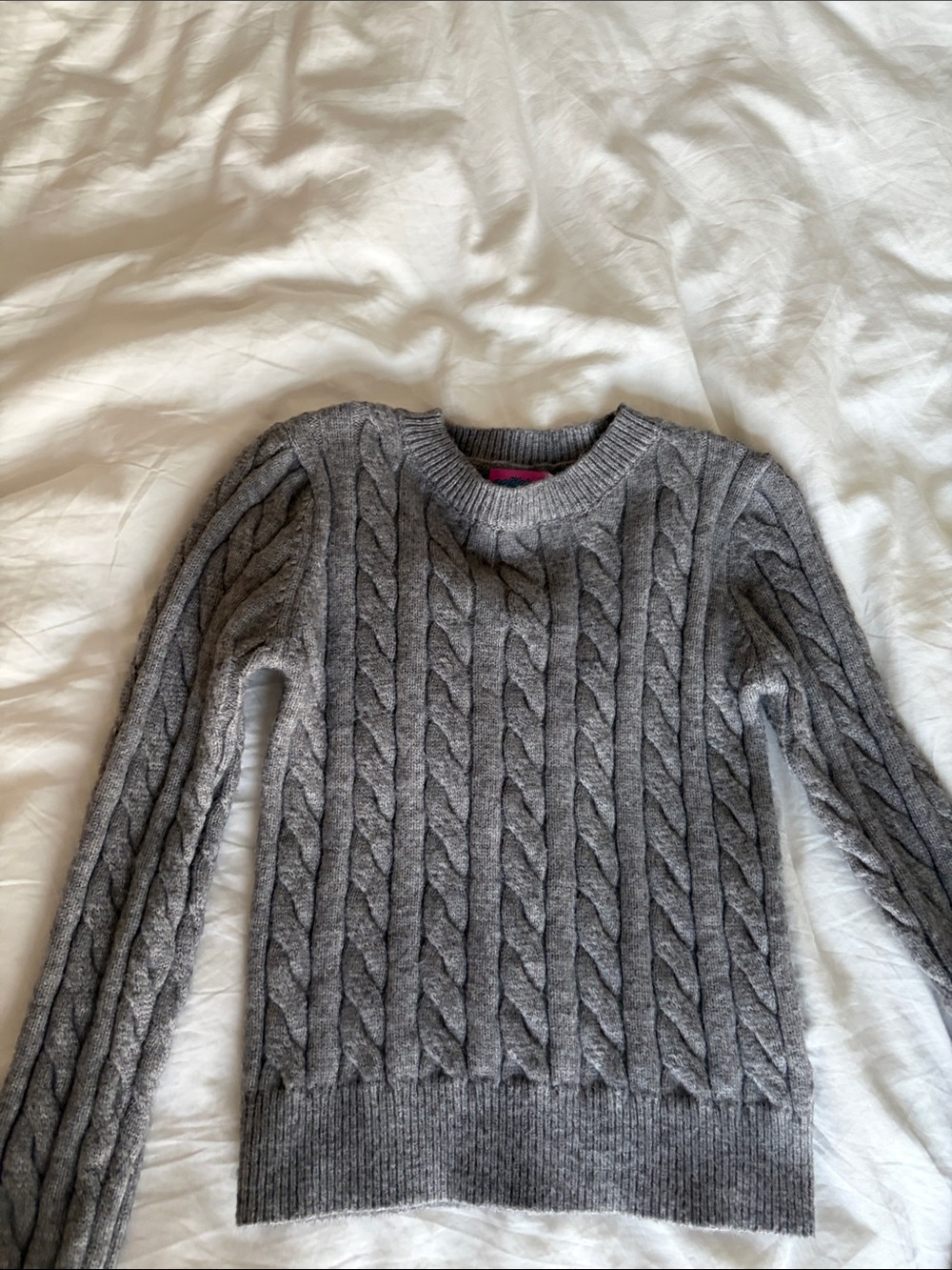 Edikted Grey Cable Knit Sweater Size Small